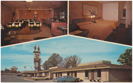 Twin Tiki Inn original property in the 1960s, now Regency Inn Eddyville